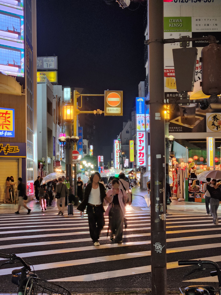 A view of a street in Hamamatsu