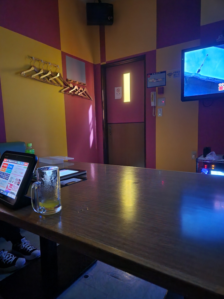 Inside of a karaoke room